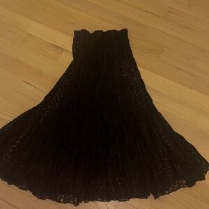 Karen Kane Black A-Line Lace Skirt